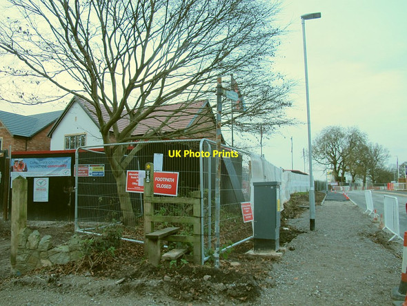 Photo 6"x4" Bramley Wood: footpath closed Sandbach c2015