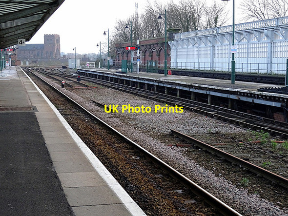 Photo 6"x4" Rails removed at Shrewsbury Station Shrewsbury c2016