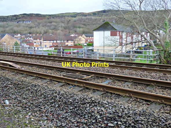 Photo 6"x4" Railway tracks at Ladyburn Greenock\/NS2776 c2016