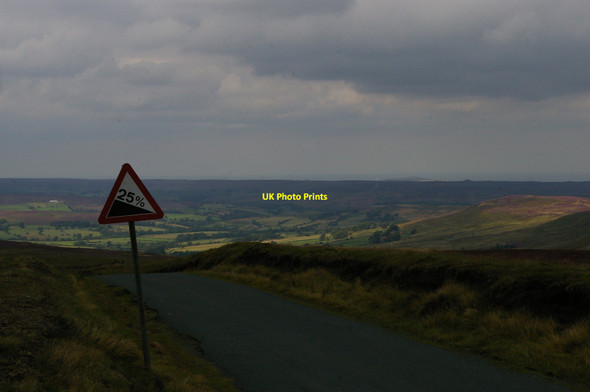 Photo 6"x4" Road dropping into Westerdale from the Ralph Crosses Westerdale\/NZ6605 c2015