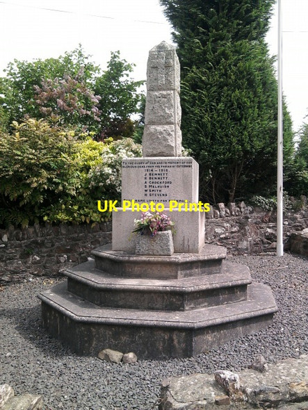 Photo 6"x4" Cutcombe War Memorial Wheddon Cross c2014