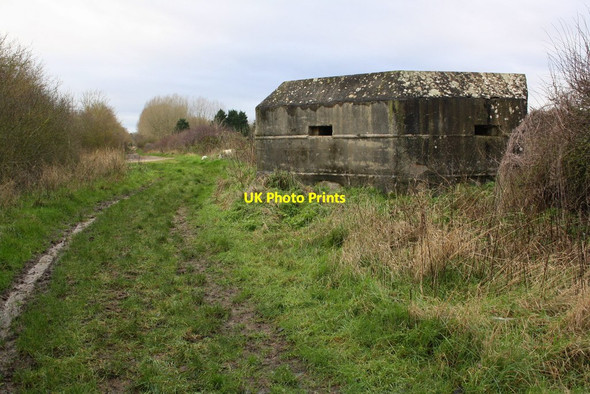 Photo 6"x4" Pill box beside Cow Lane Gozzard's Ford c2016