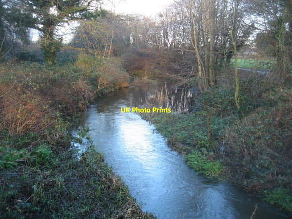 Photo 6"x4" Cove Brook after a flood Frimley c2016