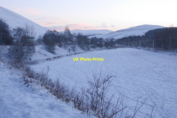 Photo 6"x4" Field beside the Eddleston Water Cringletie c2016