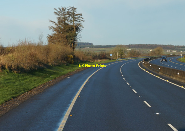 Photo 6"x4" M9 Northbound towards junction 10 Hugginstown c2016