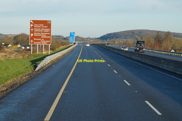 Photo 6"x4" M9 Northbound towards junction 10 Hugginstown c2016