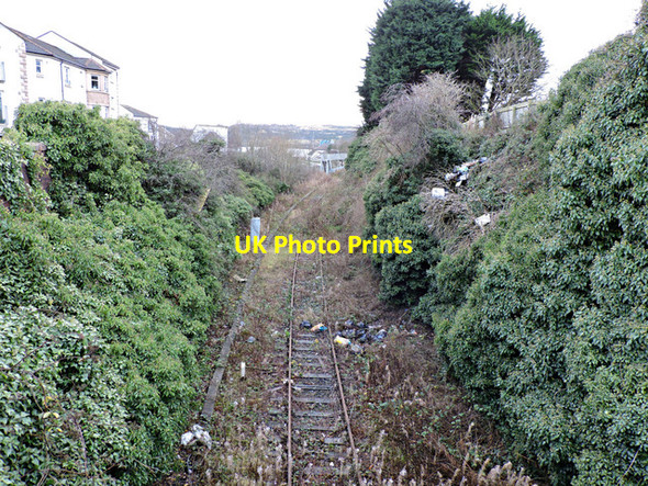 Photo 6"x4" Rosyth Docks railway line Inverkeithing c2015