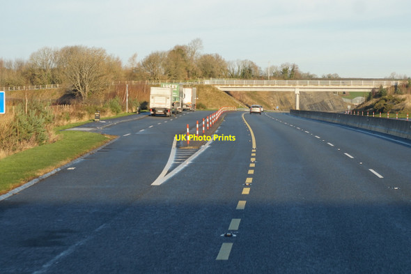 Photo 6"x4" Lay-by on the M9 Northbound towards junction 9 Stoneyford\/S5243 c2016