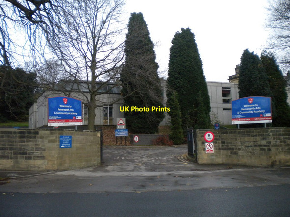 Photo 6"x4" Vehicular entrance to Hemsworth Arts & Community Academy Hemsworth\/SE4213 c2015