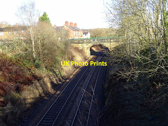 Photo 6"x4" The railway to Ruabon and Wrexham Cefn-mawr\/SJ2842 c2016