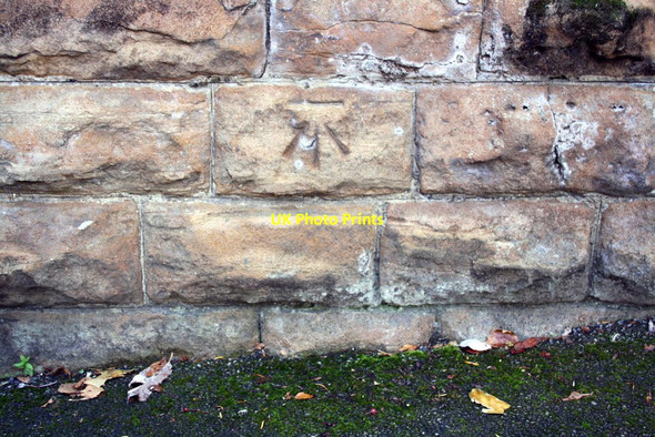 Photo 6"x4" Benchmark on wall of #15 Cavendish Crescent North Nottingham\/SK5641 c2015