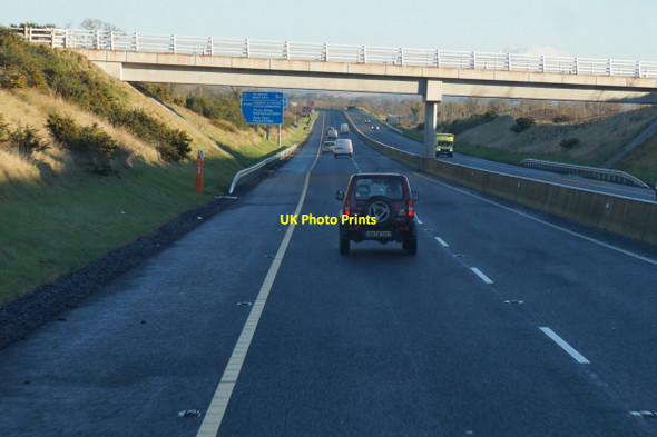 Photo 6"x4" M9 Northbound towards junction 7 Paulstown c2016