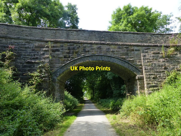 Photo 6"x4" Bridge crossing a cutting along the Tissington Trail Tissington c2014