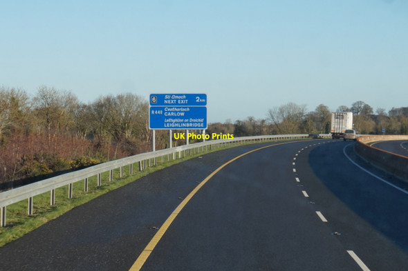Photo 6"x4" The M9 Northbound towards junction 6 Leighlinbridge c2016