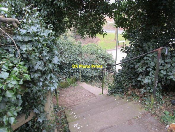 Photo 6"x4" Steps down to Trent Lane Newton Solney c2015