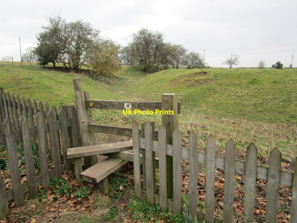 Photo 6"x4" Footpath to Mount Road Bretby c2015