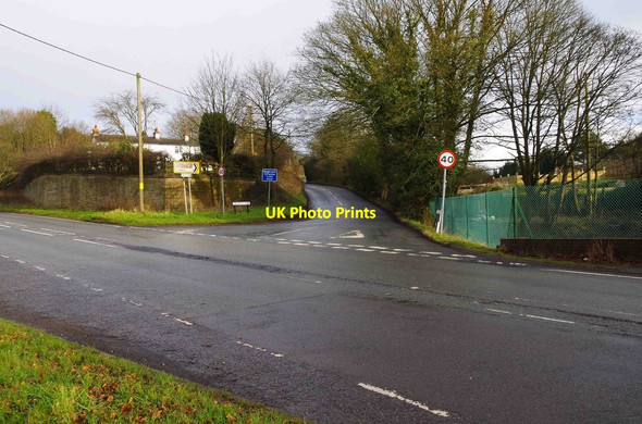 Photo 6"x4" Day House Bank at its junction with Bromsgrove Road, near Romsley, Worcs Dayhouse Bank c2016