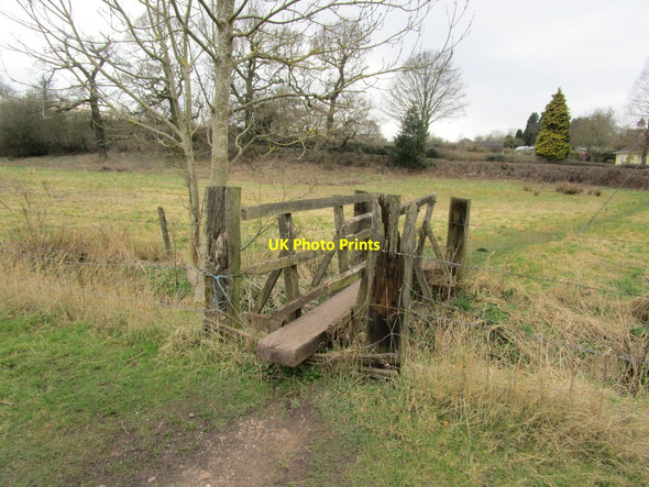 Photo 6"x4" Footbridge at Bretby Bretby c2015