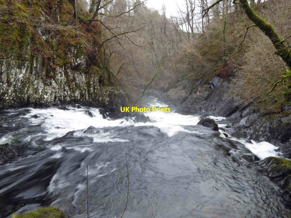 Photo 6"x4" Downstream of the Swallow Falls Betws-y-Coed c2016