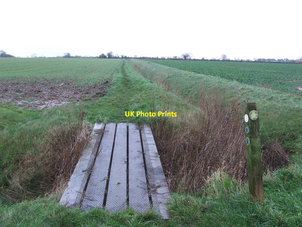 Photo 6"x4" Footbridge And Path Bush Green\/TM2187 c2016