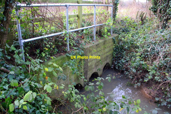 Photo 6"x4" 4-bore culvert for stream under A34 Southern By-Pass Road Oxford\/SP5106 c2016