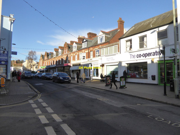 Photo 6"x4" Terrace of shops, High Street, Sidmouth Sidmouth c2016