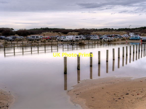 Photo 6"x4" Victoria Road Car Park (National Trust) Formby c2016