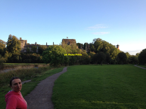 Photo 6"x4" Cockermouth Castle from Memorial Gardens Cockermouth c2014