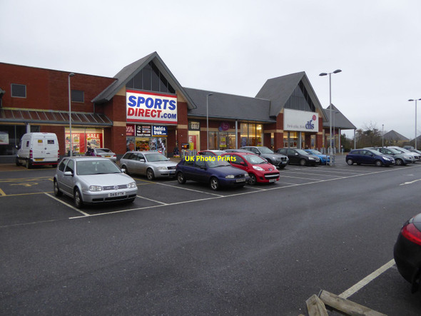 Photo 6"x4" Car park and shops on the Rydon Lane Trading Estate, Exeter Sandy Gate\/SX9691 c2016
