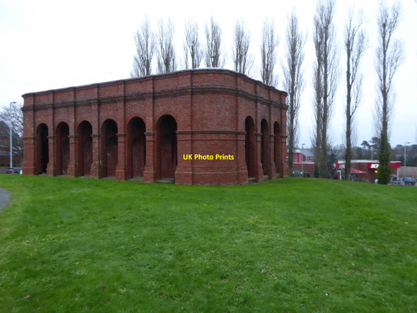 Photo 6"x4" Brick water tower, Rydon Lane Trading Estate, Exeter (2) Sandy Gate\/SX9691 c2016