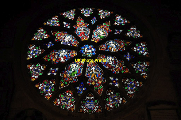 Photo 6"x4" Stained glass window, Cheltenham Minster, St Mary\u00e2\u0080\u0099s Cheltenham c2015