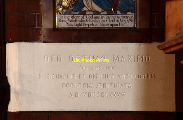 Photo 6"x4" St Michael & All Angels, Palmerston Road - Foundation stone Walthamstow c2016