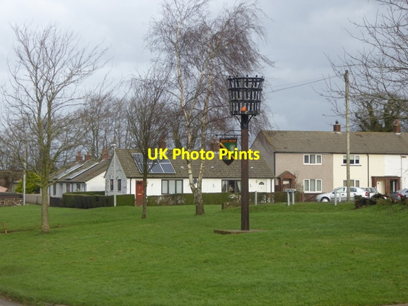 Photo 6"x4" Village Green and beacon, Great Orton Great Orton c2016