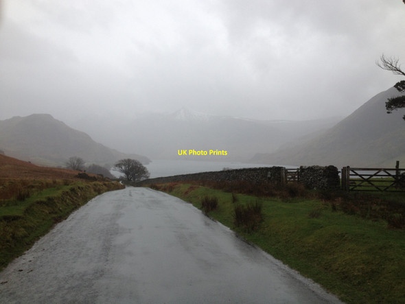 Photo 6"x4" Crummock Water with a snowy Red Pike in the distance Buttermere\/NY1717 c2014