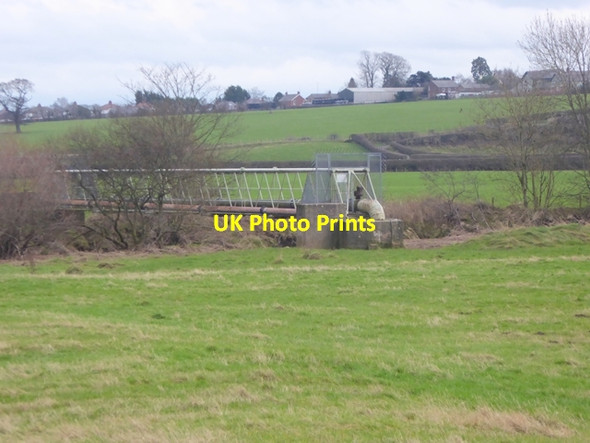 Photo 6"x4" Pipe bridge over the River Caldew Carlisle c2016