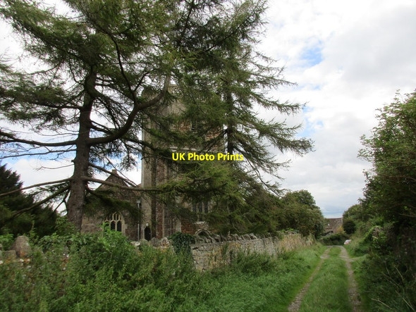 Photo 6"x4" Track by the church at Compton Bishop Compton Bishop c2015