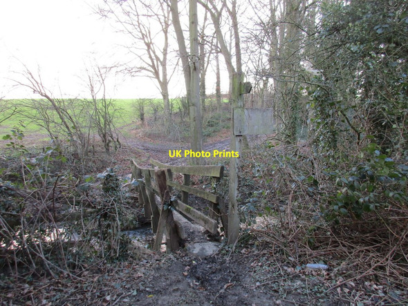 Photo 6"x4" Footbridge over the Moss Birleyhay c2016