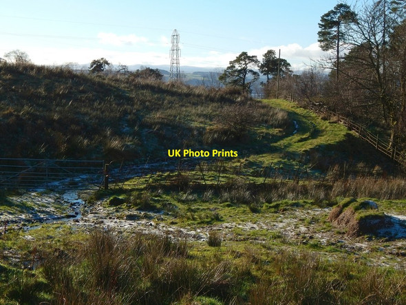Photo 6"x4" Access track for Garshake Reservoir Dumbarton c2016
