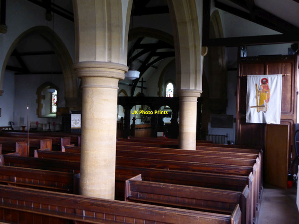 Photo 6"x4" Interior of church of St Peter, North Newton North Newton\/ST3031 c2016
