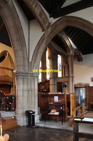 Photo 6"x4" St John the Baptist, Leytonstone - Interior Wanstead c2016 P1