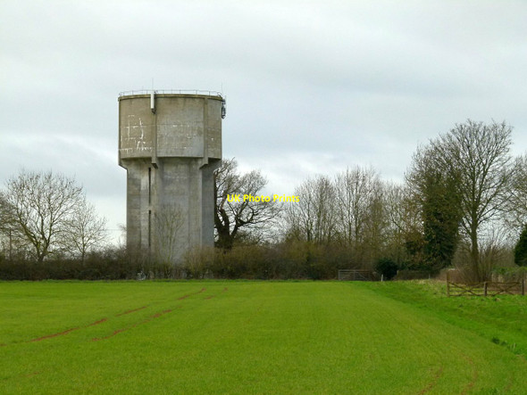 Photo 6"x4" Burley water tower Burley\/SK8810 c2016