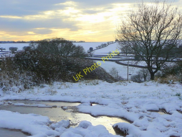 Photo 6"x4" Line of a footpath from Kempley Green Kempley c2009