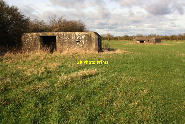 Photo 6"x4" Pill boxes north of Marsh Farm Moreton\/SP4101 c2016