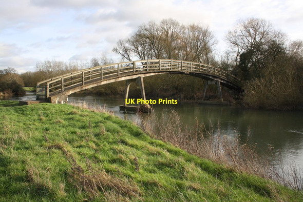 Photo 6"x4" Bridge over Thames for footpath from Marsh Farm to Northmoor Moreton\/SP4101 c2016