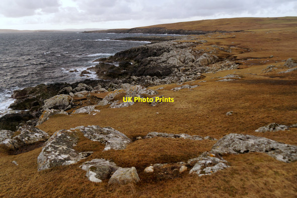 Photo 6"x4" Coastline east of Scolla Wick, Muness Muness c2016