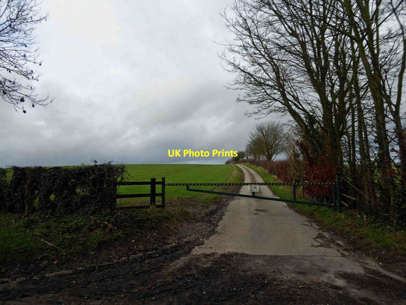 Photo 6"x4" Farm road to Allenby's Furze Hallington\/TF3085 c2016