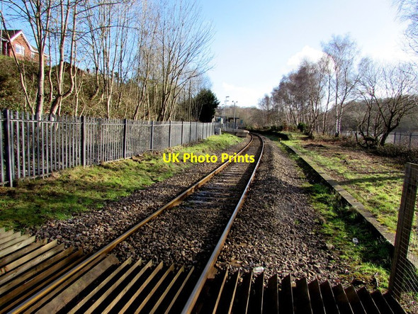 Photo 6"x4" Railway towards  Quakers Yard railway station Abercynon c2016