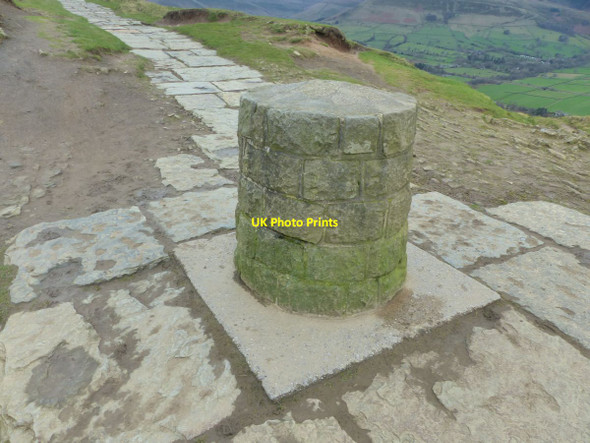 Photo 6"x4" Memorial at Hollins Cross Edale c2016