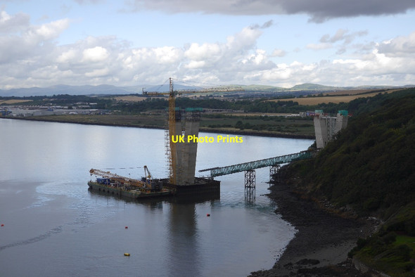 Photo 6"x4" Construction, Queensferry Crossing Queensferry\/NT1278 c2015