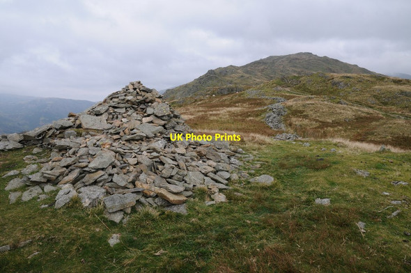 Photo 6"x4" Cairn on Nab Scar Rydal c2015